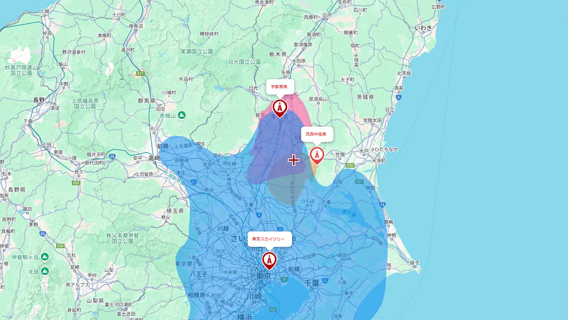 筑西市の電波事情